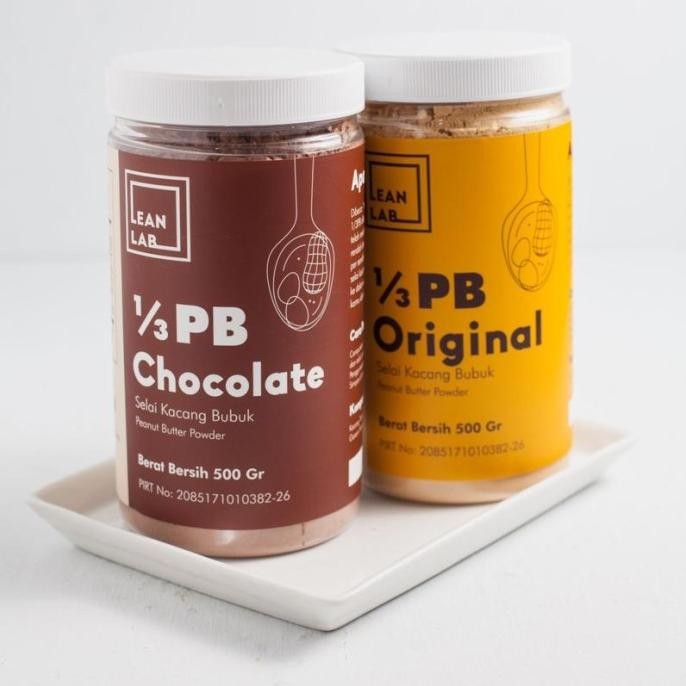 

Lean Lab Selai Kacang Bubuk Twin Pack 500 Gr X 2 Peanut Butter Powder