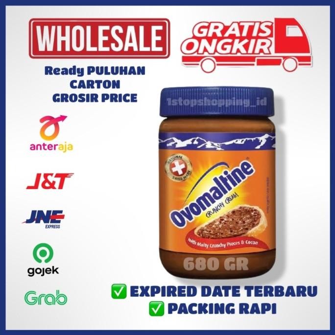 

Ovomaltine Crunchy Cream 680 Gr - Selai Coklat Crunchy