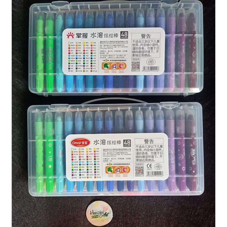 

SALE Crayon Grasp 48 Ulir Sedang Warna Krayon lembut Krayon Mewah Krayon Juara Lomba Peralatan Menggambar Handini Art gf-5