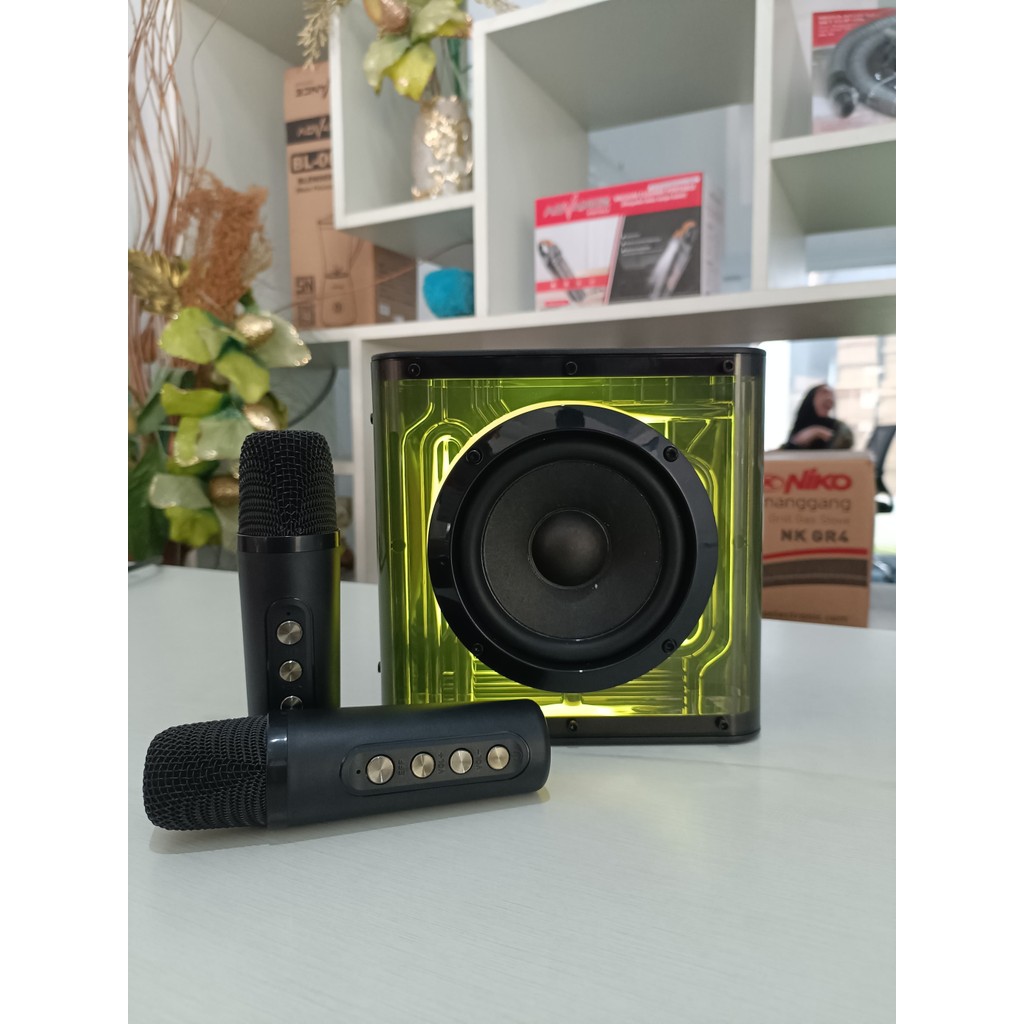 ADVANCE SPEAKER PORTABLE MICROPHONE KARAOKE SPEAKER V10