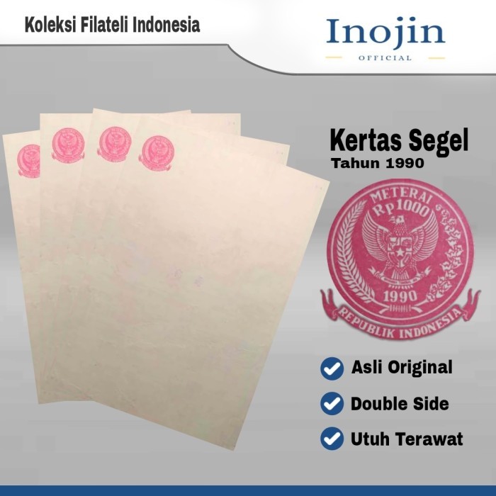 

Kertas Segel Tahun 1990 Asli