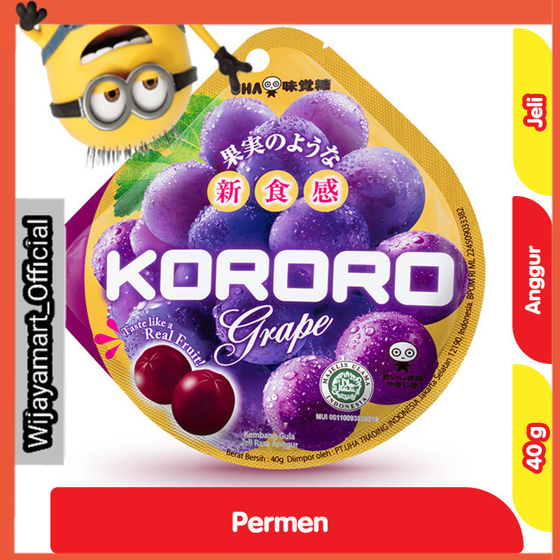 

UHA Kororo Permen Jeli Anggur 40 g
