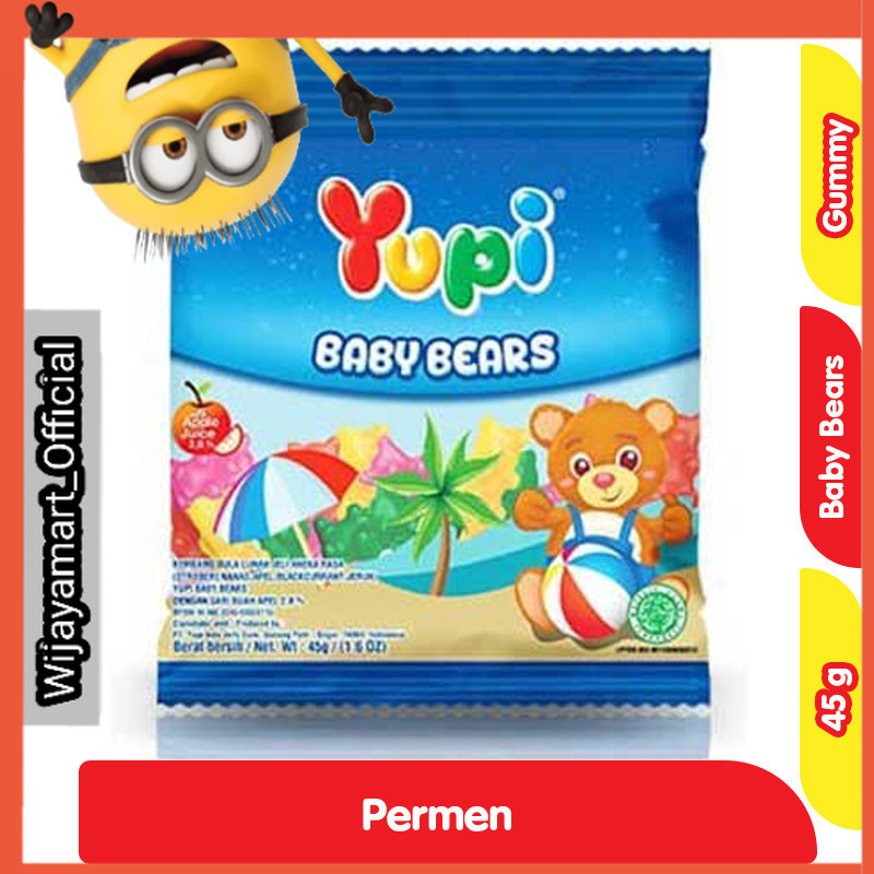 

Yupi Permen Gummy Baby Bears 45 g