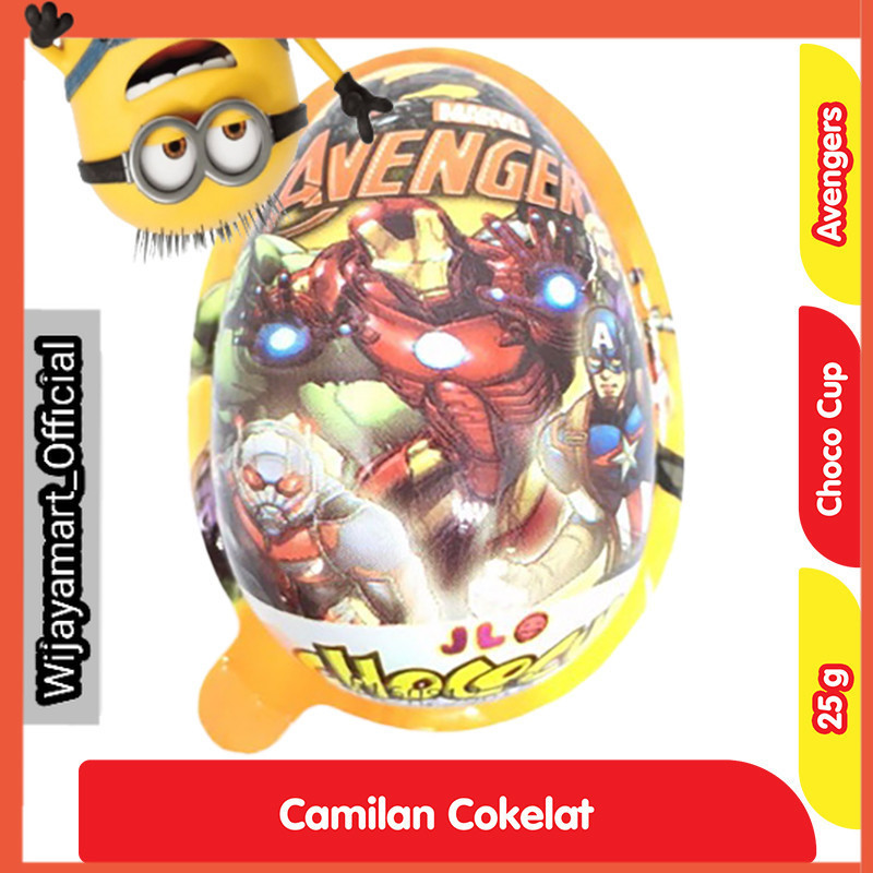 

JLO Chococup Cokelat Telur Avengers 25 g