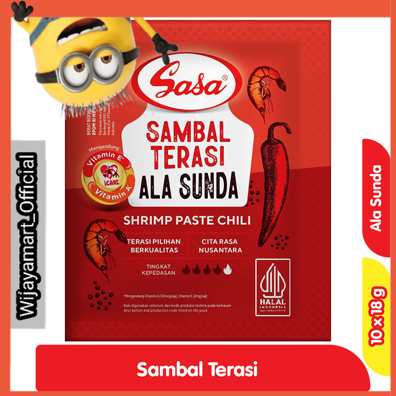 

Sasa Sambal Terasi Ala Sunda 10 x 18 g