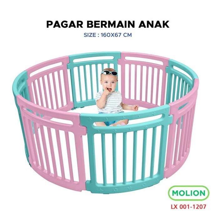 SPEEDS Pagar Mainan Anak Playfence Pagar Bayi Lingkaran Anak 001-1207