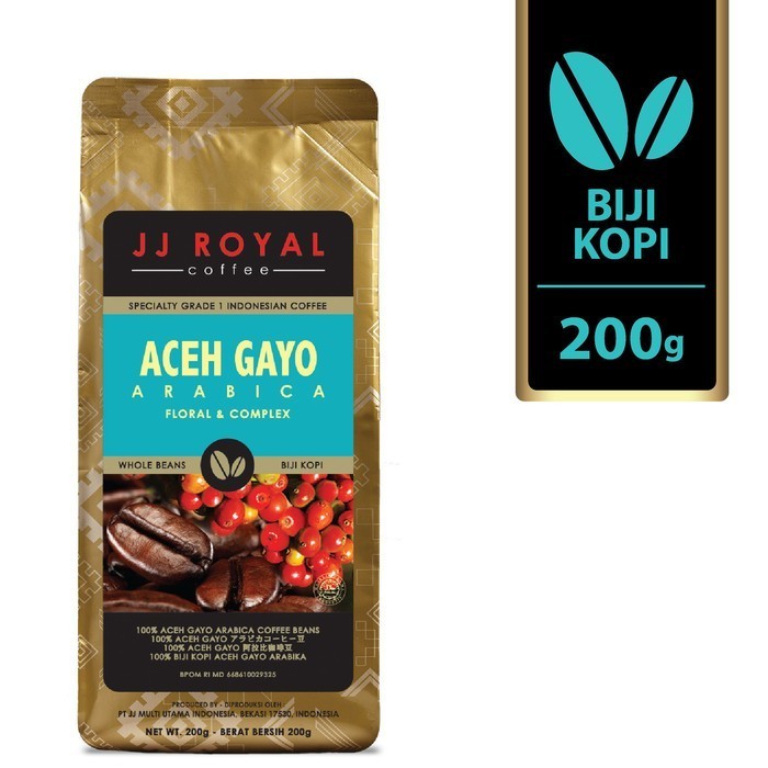 

Bundling 5 Jj Royal Coffee Aceh Gayo Arabica Bag 200Gr