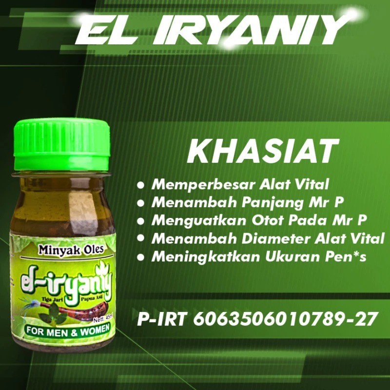 DISKON TERBATAS! MINYAK DAUN BUNGKUS PAPUA 3 JARI EL IRYANIY PEMBESAR UNTUK PRIA