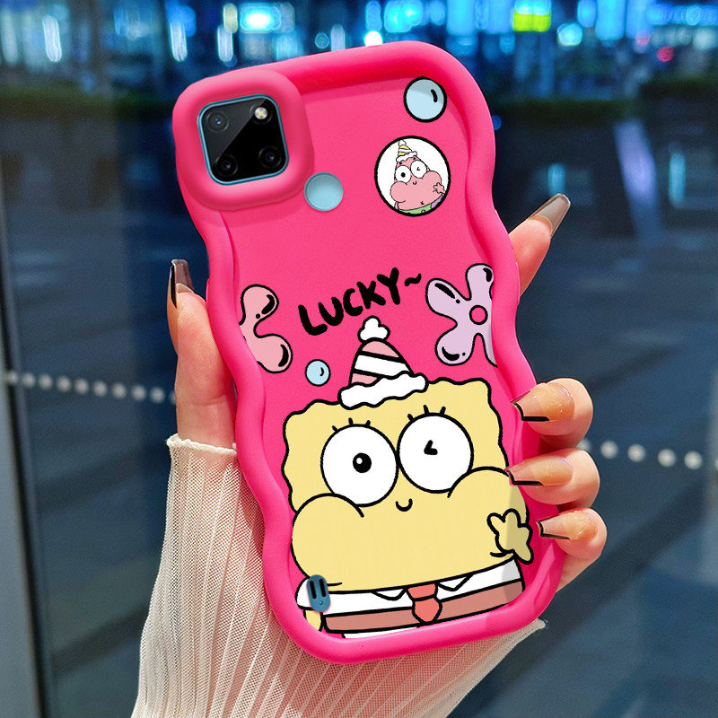 Casing Hp Untuk Realme C21Y C25Y Case Casing SpongeBob pola Kesing HP Kasing Cesing Silikon lunak So