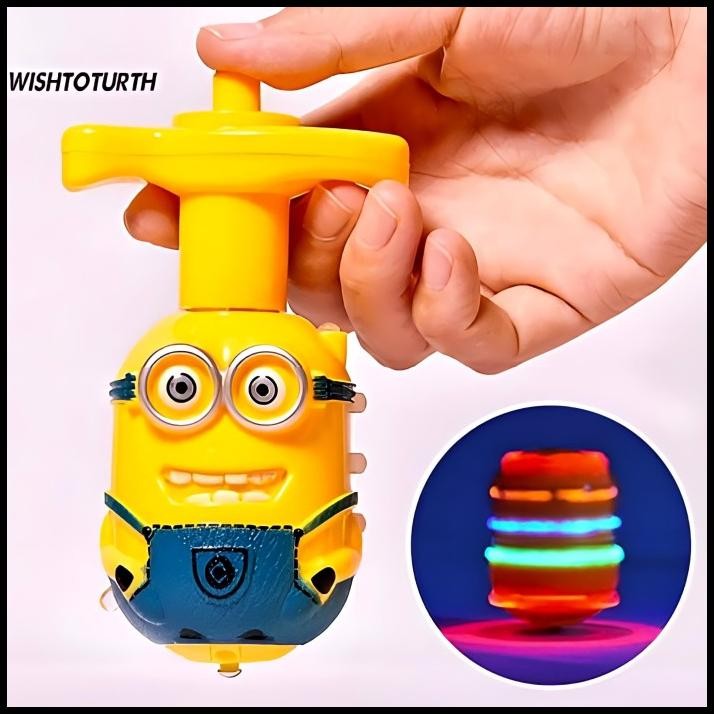 Mainan Gasing Led Nyala Lampu Musik Spinner Top - Gangsing Beyblade