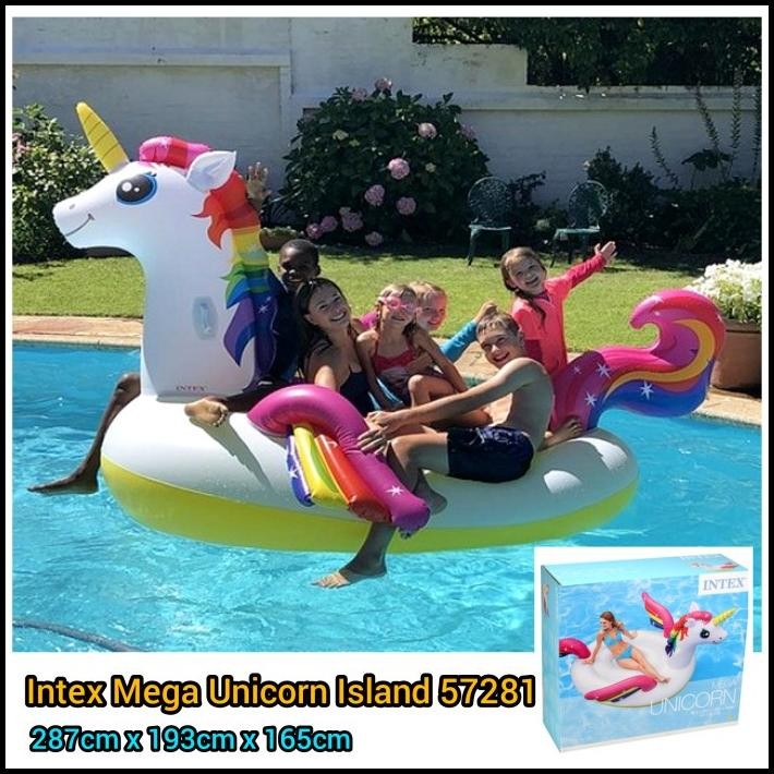 Intex 57281 Pelampung Renang Mega Unicorn - Ban Renang Jumbo Dewasa