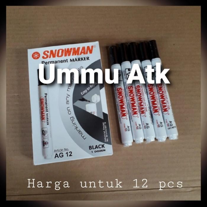 

Spidol Permanen Ag-12 Sowman Isi 12 Pcs