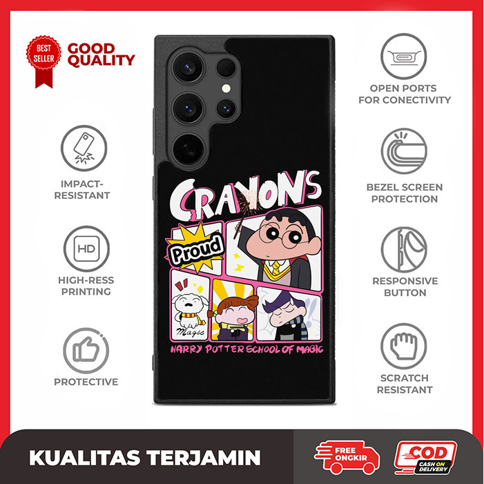 Case Casing Custom Samsung S24 S23 S22 S21 S20 FE Ultra Plus Shinchan AE3430 Hardcase A16