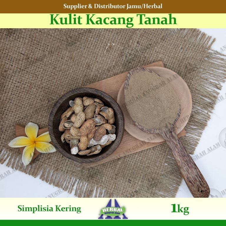 Kulit Kacang Tanah (Kering) 1Kg | Arachis Hypogaea | Kacang Brol - 100% Murni #Herbal