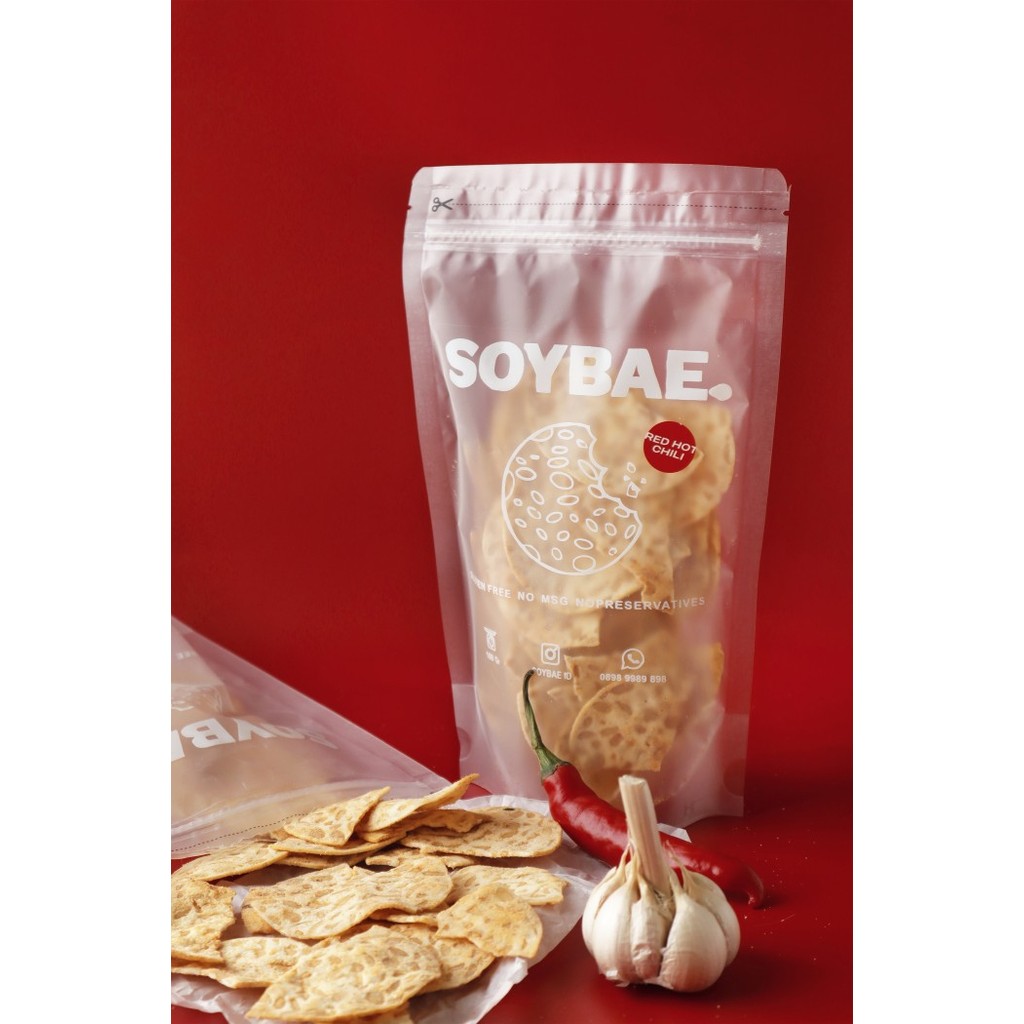 

BIG SALE Keripik Tempe / Red Hot Spicy - isi 5 packs / SOYBAE Spicy