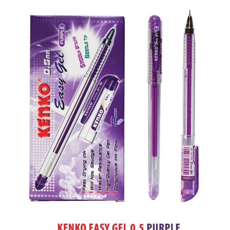 

BYP-27 Pulpen KENKO EASY GEL 0.5mm (12pc) Berkualitas