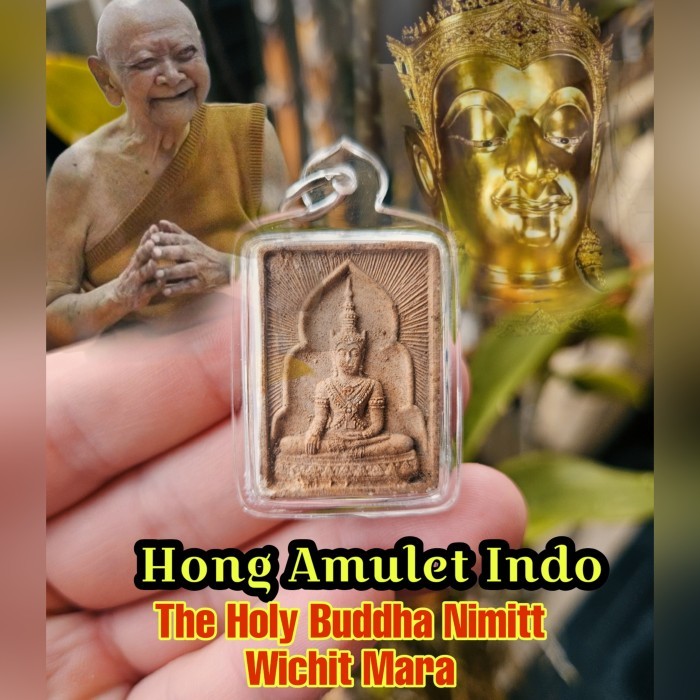 Ready Amulet Phra Buddha Nimit Wichit Mara Bless LP Hong 2002