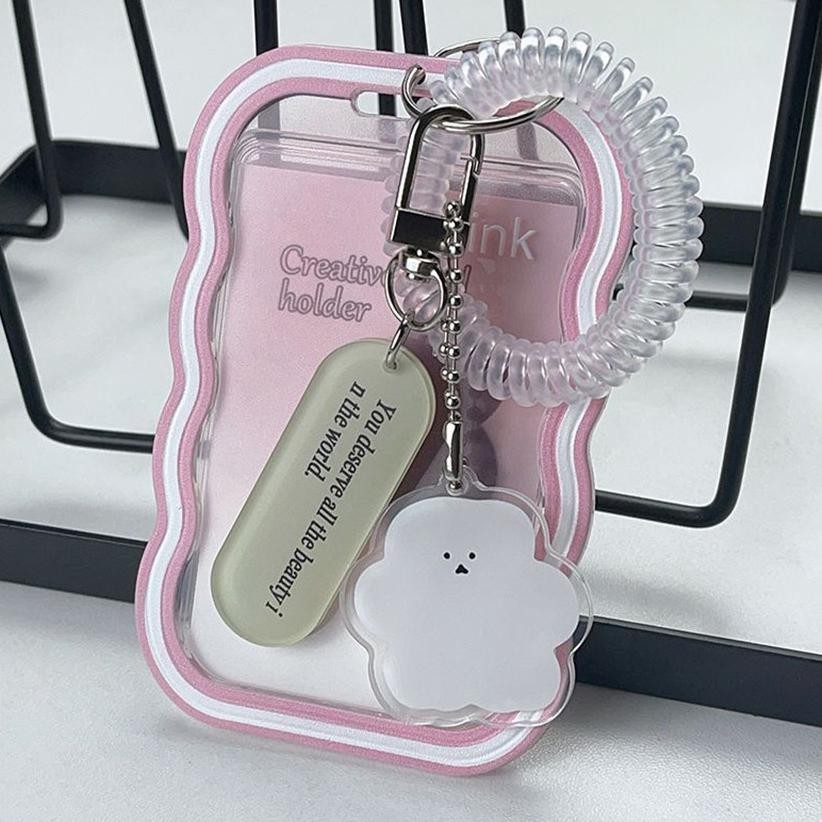 

ter-98 Plastik Id Card Holder Transparan Frame Id Card Clear Tempat Kartu Name Tag Diy Dengan Gelang Hemat