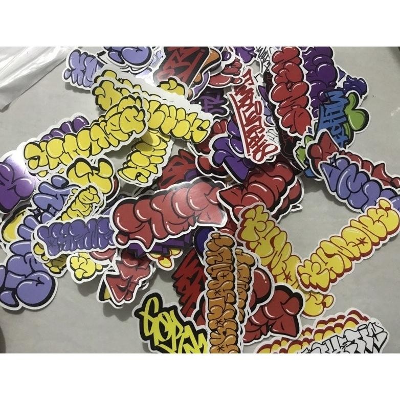 

gha-68 sticker random graffiti isi 25pcs Berkualitas