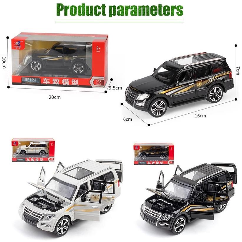 Vehicle Model & Diecast Scale 1/32 Diecast Miniatur Mobil MITSUBISHI PAJERO SPORT