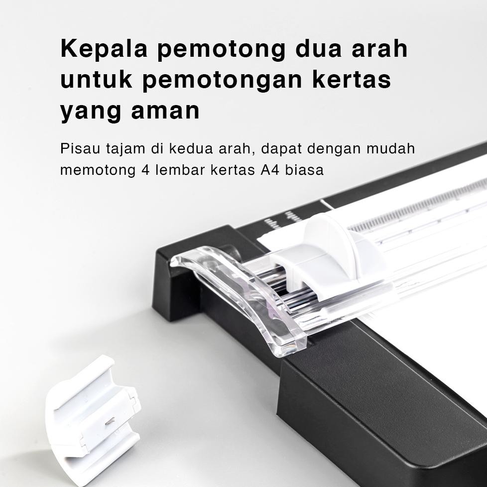 

VIRAL Deli Small Paper Trimmer Portable/ Pemotong Kertas Kecil A4 A5 Trimmer Photo Cutter Mat 14251 an-147