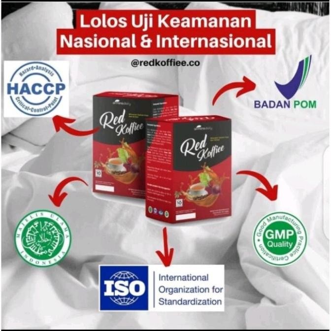 

Red Koffiee Kopi Herbal 1 box isi 10 sachet Original BPOM