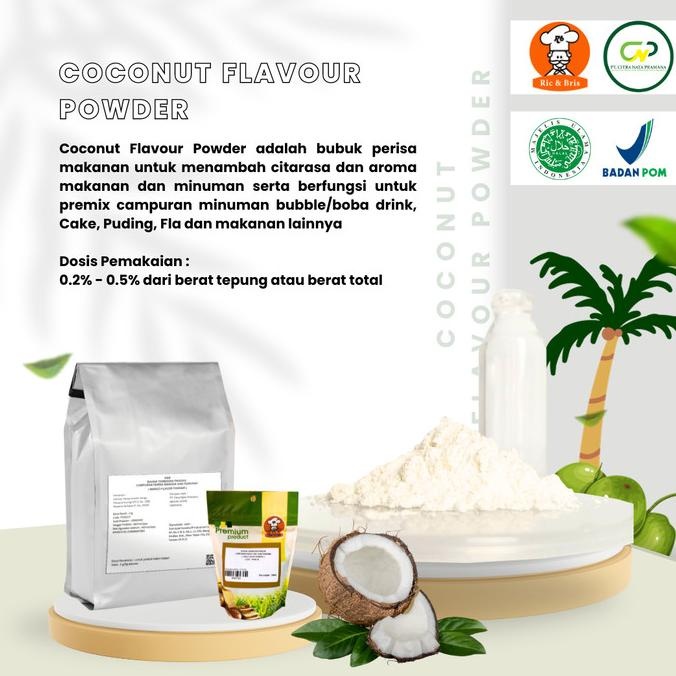 

Coconut Flavour Powder / Perisa Bubuk Kelapa / Perasa Flavor Kelapa