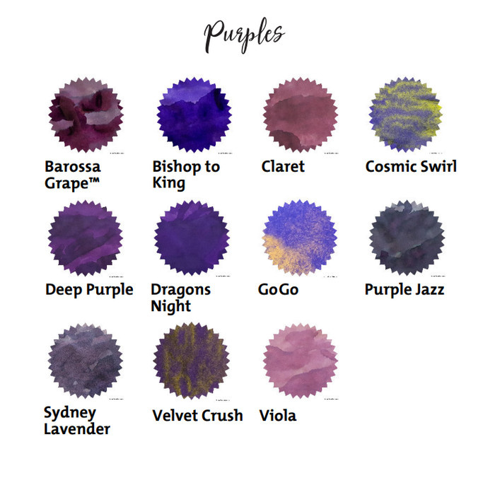 

ROBERT OSTER SIGNATURE 50ML FOUNTAIN PEN INK, PURPLES