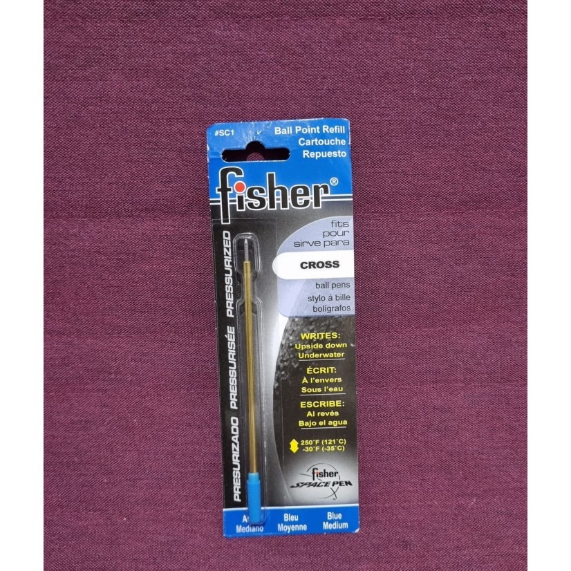 

FP142112 FISHER BLUE INK REFILL MEDIUM POINT CROSS STYLE