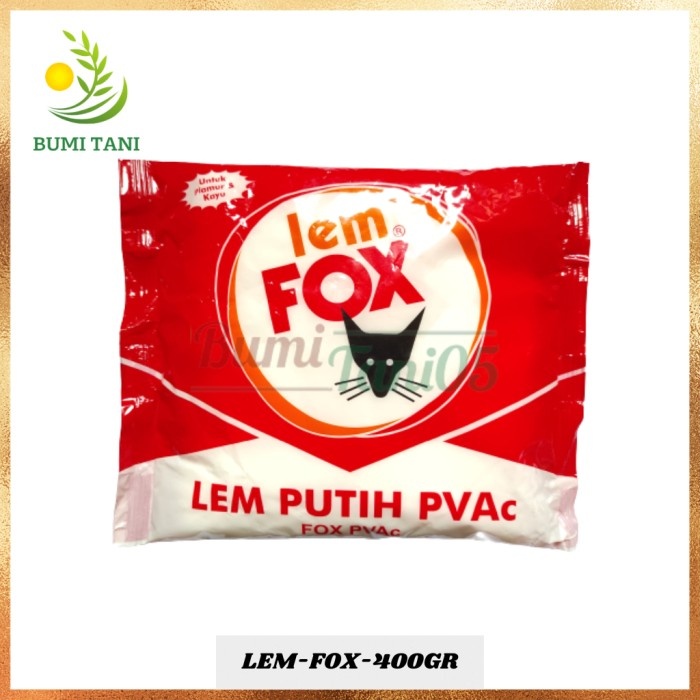 

Ready...Ready...Ready...] Lem Fox Putih 400gr/Lem Putih PVAc Plamir&Kayu Serbaguna