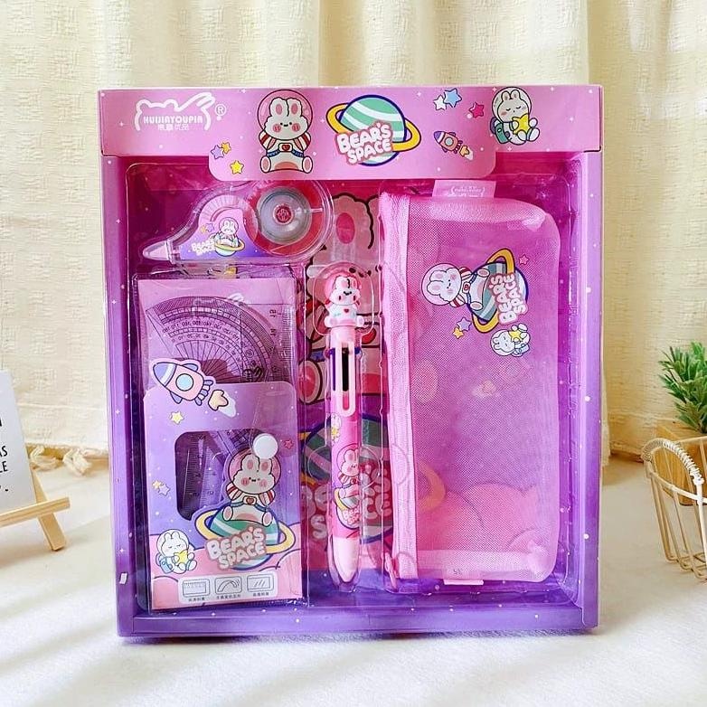 

dh-68 [SERBALAKU](KTPS.4)STUDY SET STATIONERY SET ALAT TULIS SEKOLAH ANAK SET ATK MOTIF Termurah