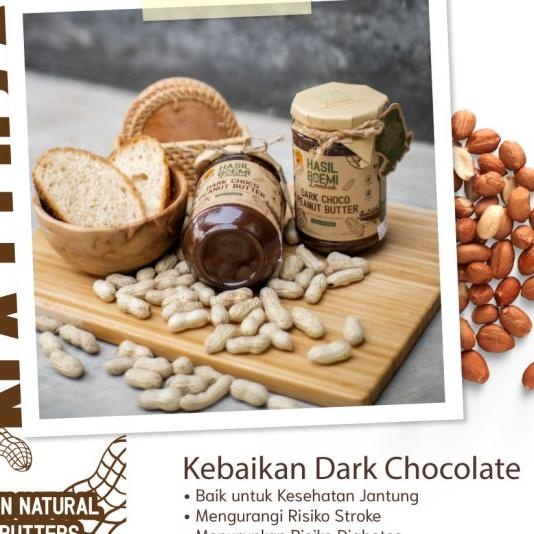 

Paket Dark Choco Peanut Butter & Peanut Butter (Organik) - Selai Cokelat Kacang & Selai Kacang Tanah