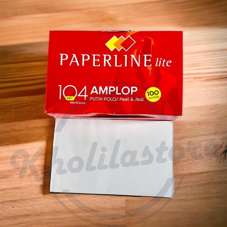 

Amplop Putih Polos Paperline Lite 104 PPS isi 100 lembar LARIS