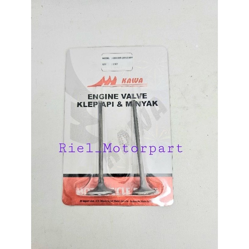 Klep Set (KAWA) CBR 150 / CB 150 R 2012 KPP payung valve klepset klep api minyak KAWA