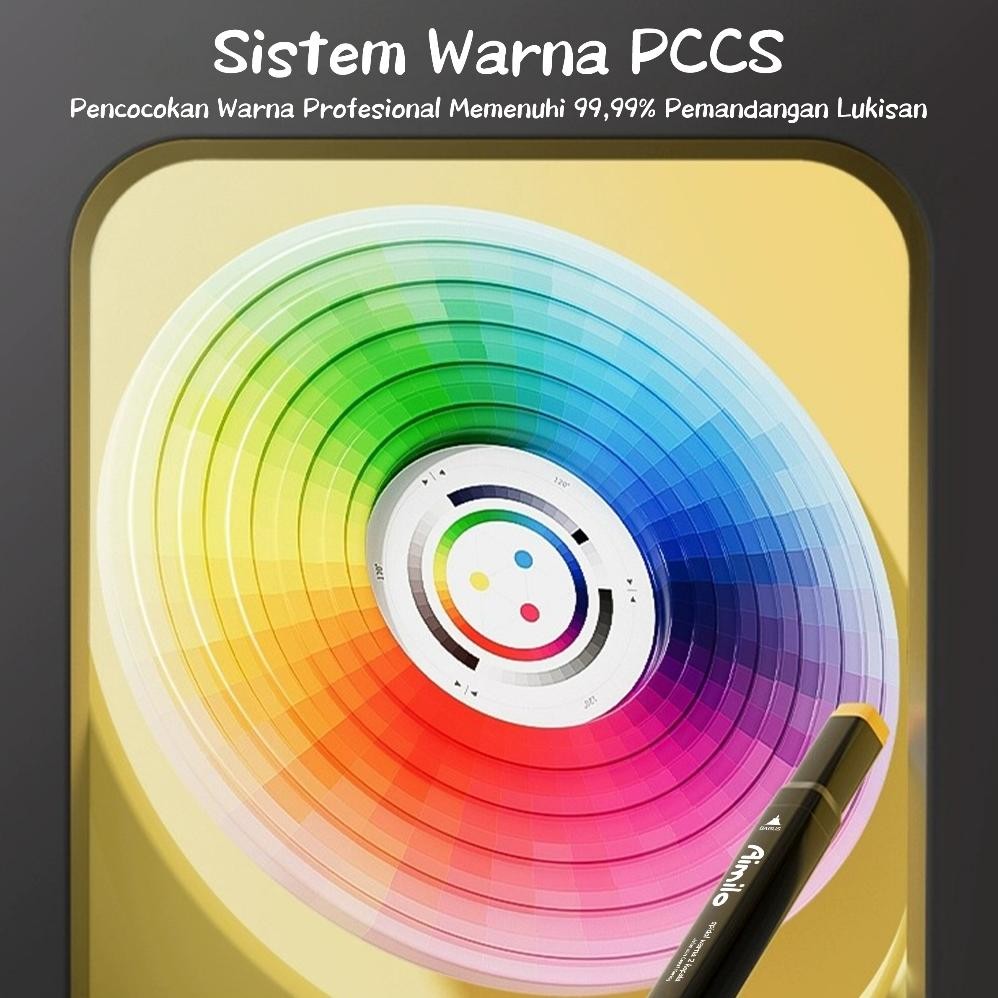 

VD08 Aimilo Spidol Warna Warni 1 Set Sketch Marker 2 Tip Touch Marker 48/60/80 Warna Terlaris