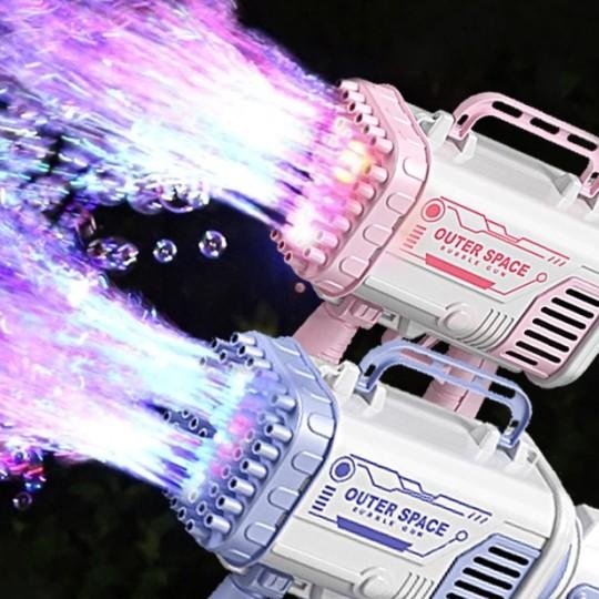 Mainan Edukasi Anak Bubble Gun Roet / Bubble Gun Jumbo Rainbow