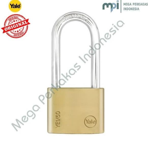 GEMBOK PADLOCK YALE YE1 50 166 Brass Padlock Essential Series