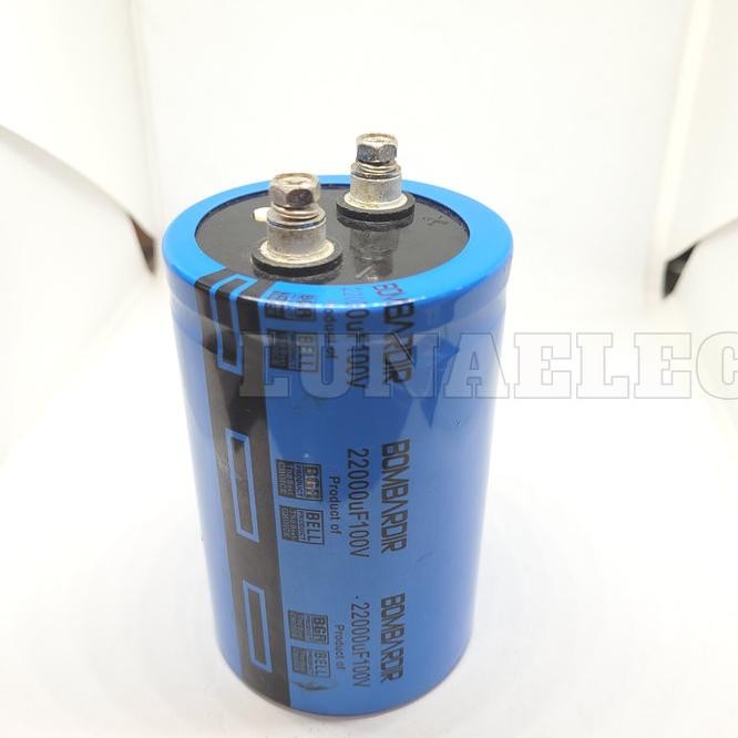 Elco 22000Uf 100V Bgr Bombardir Capacitor Kapasitor