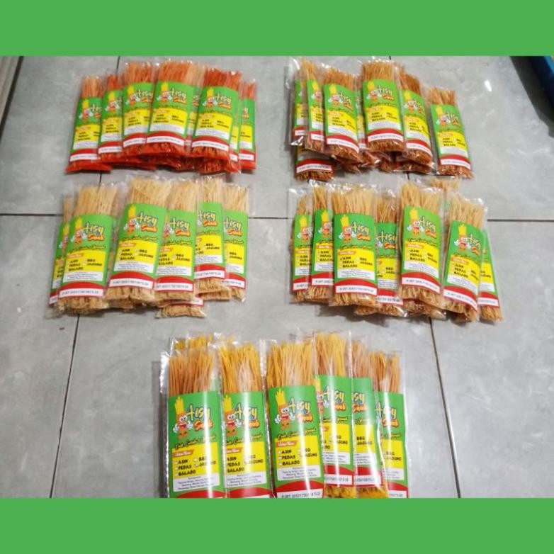 

10.10 Mie Lidi Isi 30 Bungkus Renyah Aisy Snack High Quality