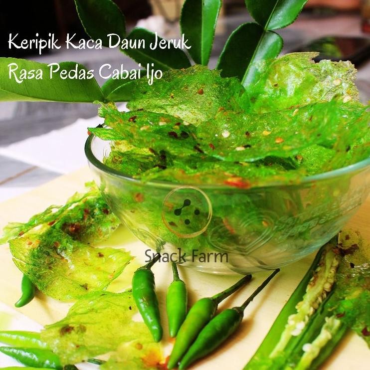

Sale Snack Farm Keripik Kaca 500Gr & 1Kg Pedas Cabai Merah Daun Jeruk,Cabai Ijo Daun Jeruk,Rumput Laut, High Quality
