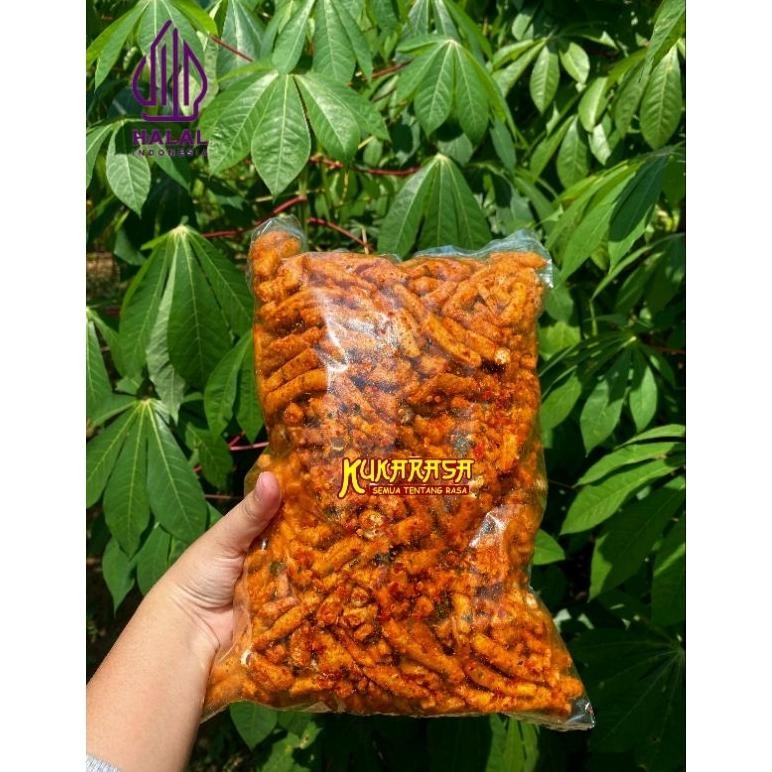 

Ori 1 Kg Basreng Pedas Daun Jeruk (Kukarasa Snack) High Quality
