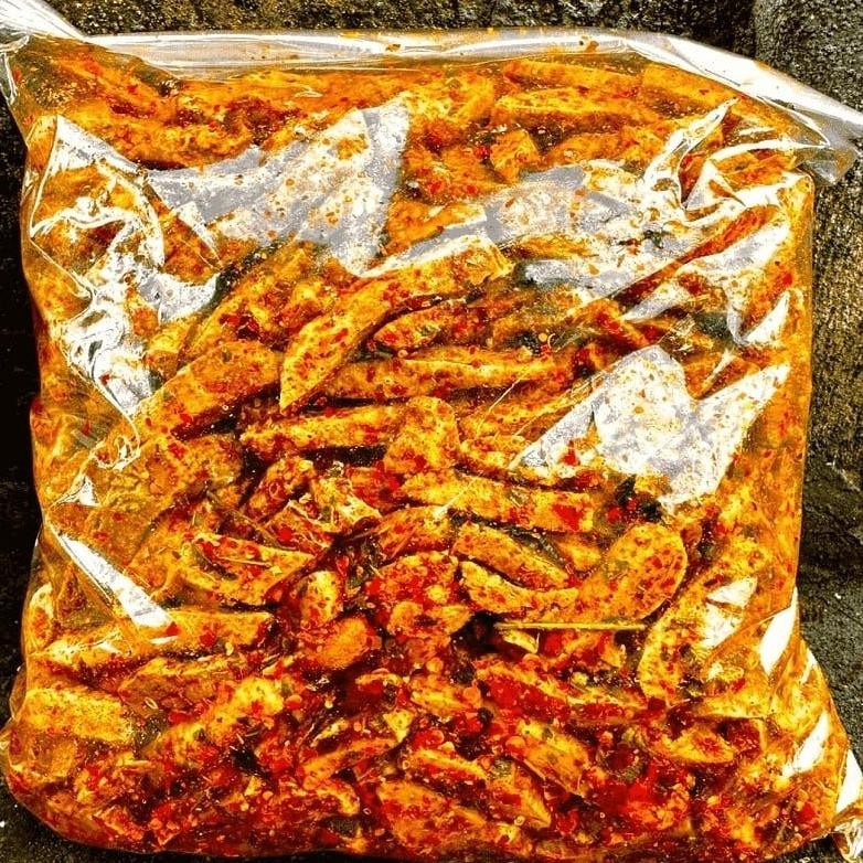 

Sale Basreng Pedas Daun Jeruk 1Kg / Basreng Viral Rempah Daun Jeruk Grosir