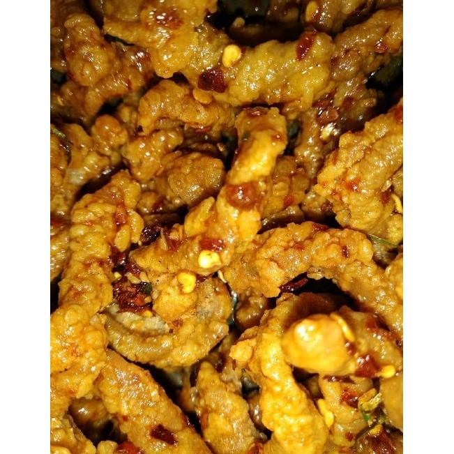 

Termurah Keripik Usus Crispy 1Kg Kriuk Cikruh Original & Pedas Gurih Jajanan Cemilan Kerupuk Krispi Renyah Premium