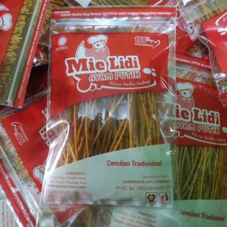 

10.10 Mie Lidi Ayam Putih | Snack Gaul | 50 Pcs Grosir