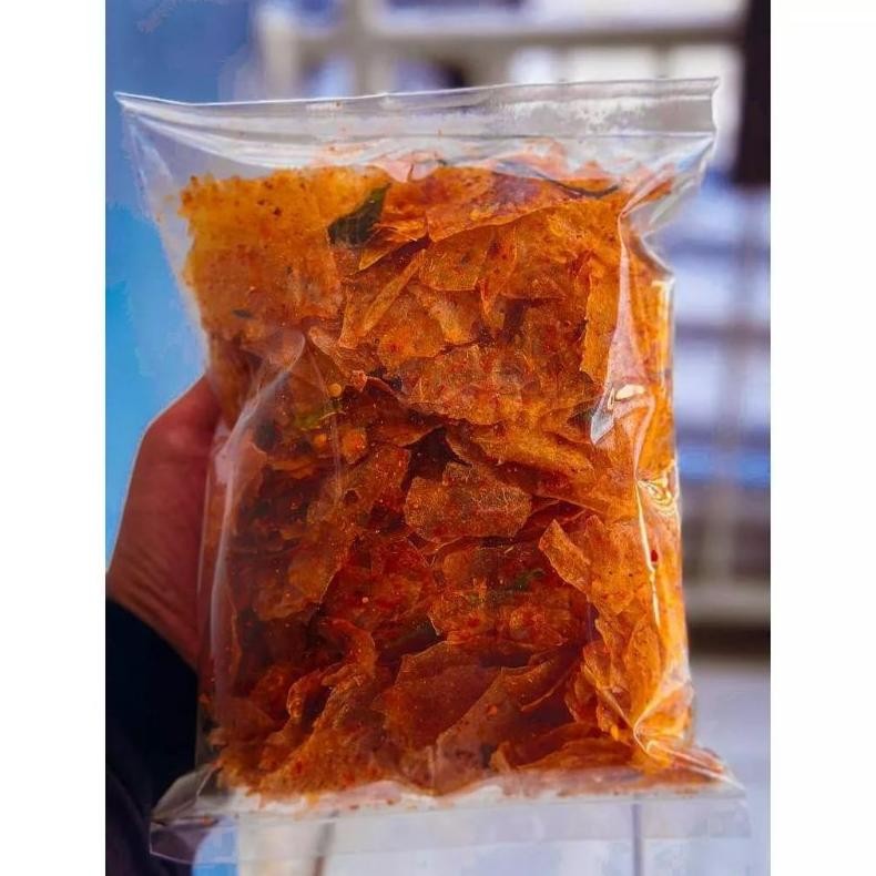 

Termurah Keripik Kaca / Keripik Beledag 1Kg / Kripca Pedas Daun Jeruk Murah