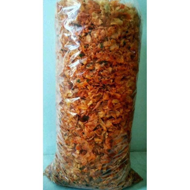 

Ori Kripik Singkong Kriwil Pedas Daun Jeruk 1 Kg Kiloan Premium
