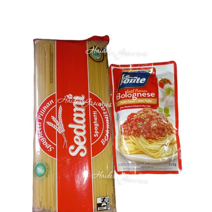 

Spaghetti Sedani 1 Kg Dan Saus Bolognese