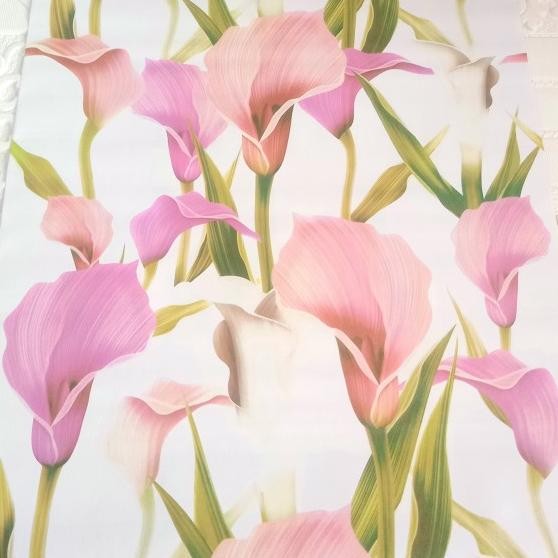 Wallr Stiker Dinding Motif Bunga Tulip Lily 10M X 45Cm