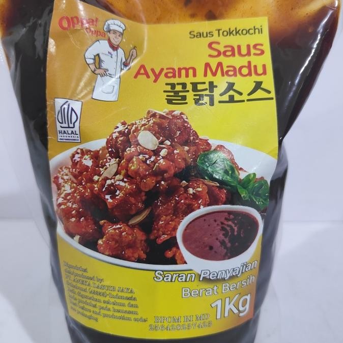 

Oppa Saus Ayam Madu Tokkochi Korea 1kg - Honey Chicken Sauce Halal BS01