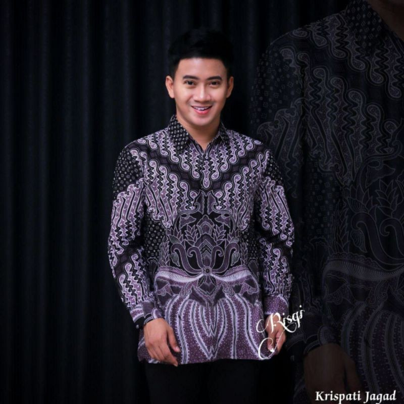 Batik Pria Kekinian Baju Btik Dewasa Slimfit Modern Kmja Jogja Solo Full Furing Fashion Cowok Terbar